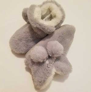 Baby Girl Grey Booties size 5